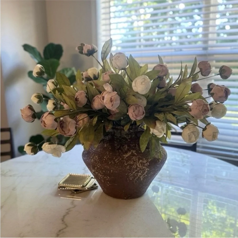 5/ Stems NEW Cream or Ten Peony Stem by Ashland®